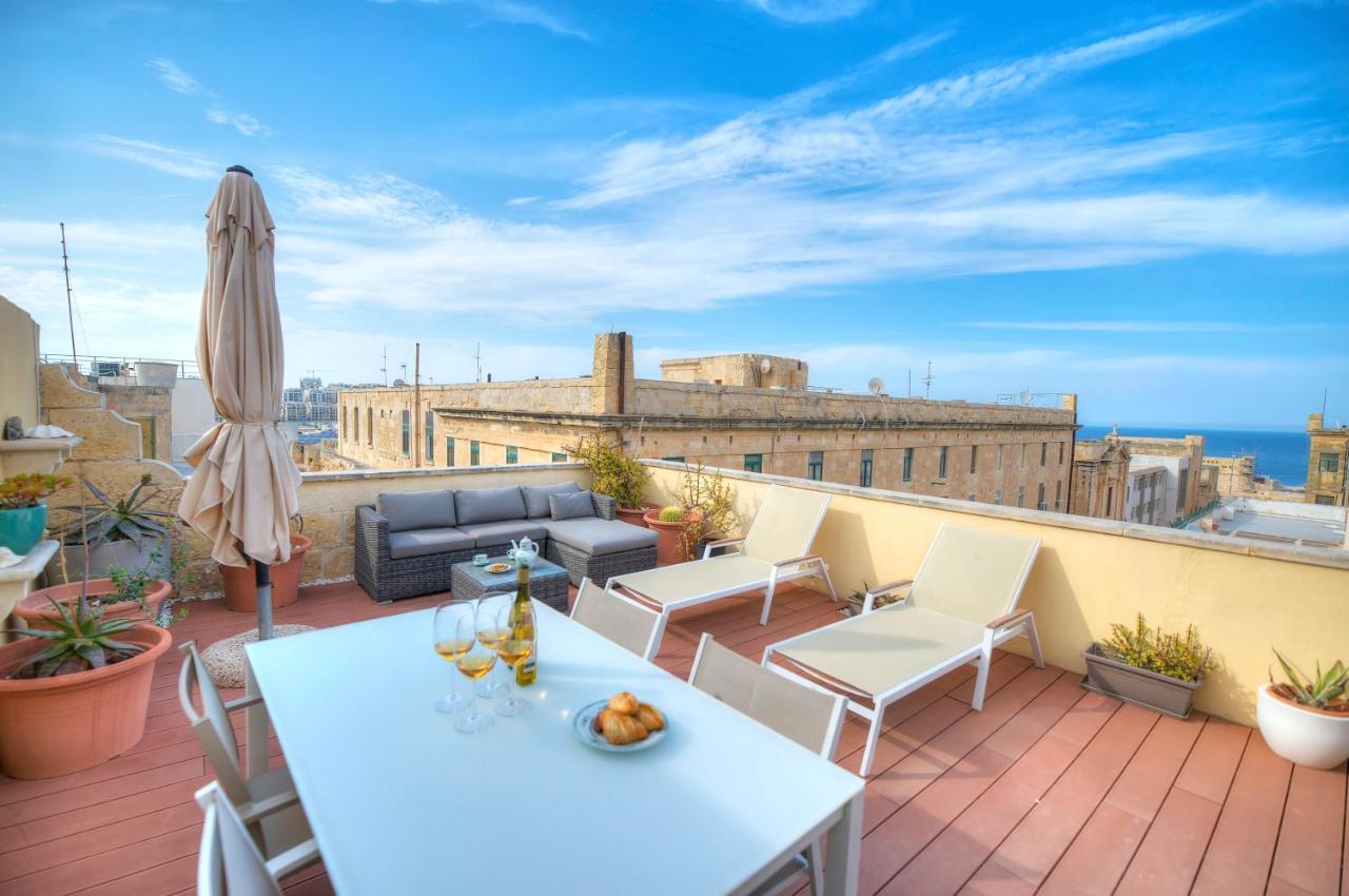Comfy 1 Bedroom - Sun Terrace & Sea Views Gbuh1-1 Valletta Exterior foto